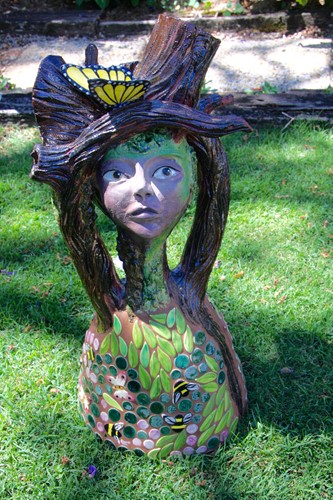Garden dweller tree lady with Butterfly