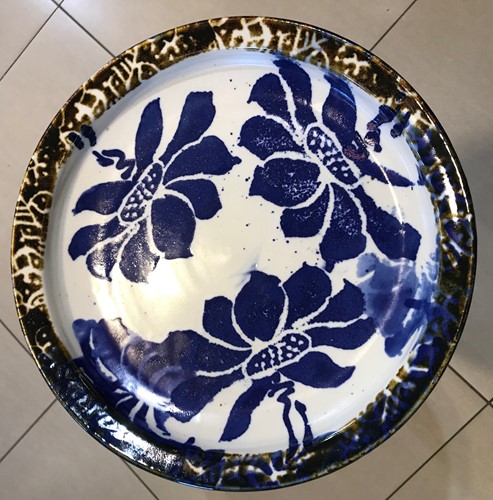 Blue and White Lotus Platter