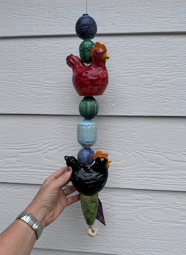 Hanging Chicken and Beads