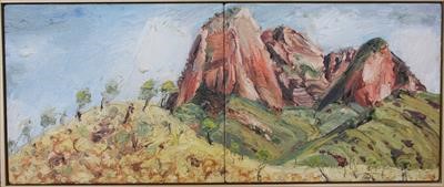 Haasts Buff N.T. (Diptych) 2014